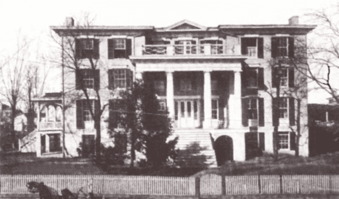 Black and white photo of St. Anne's School, Charlottesville, Virginia Original Campus founded in 1910